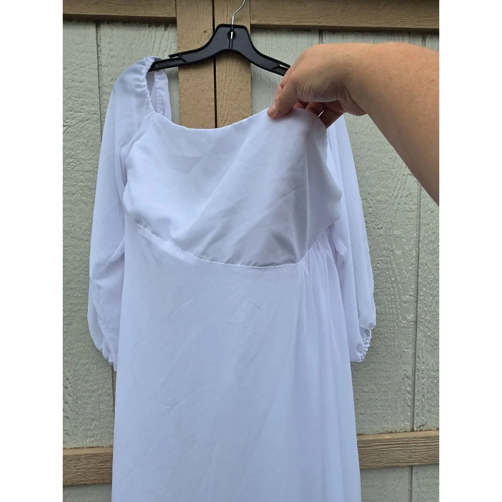 Unbranded white chiffon